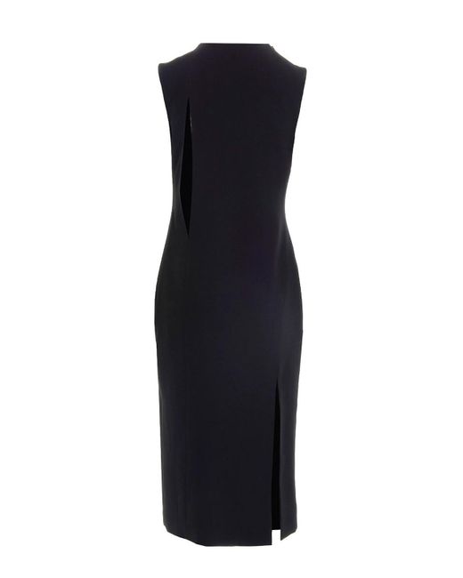 Versace Black Cut Out Midi Dress