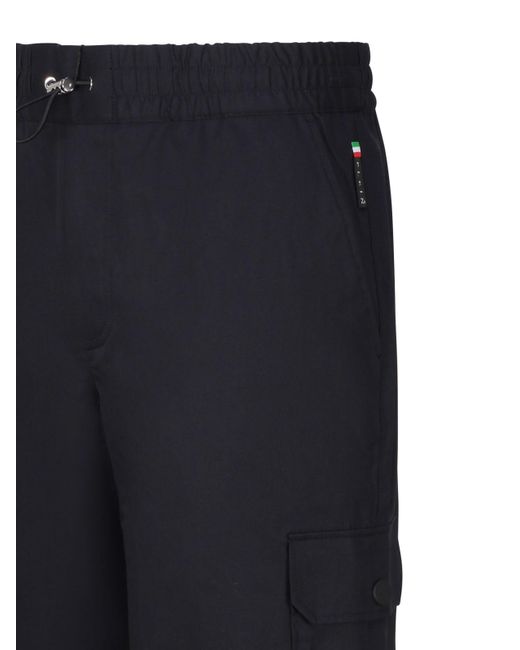 Philipp Plein Blue Cargo Shorts With Drawstring for men