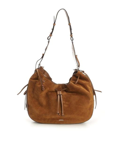 Isabel Marant Brown Bolton Medium Suede Shoulder Bag