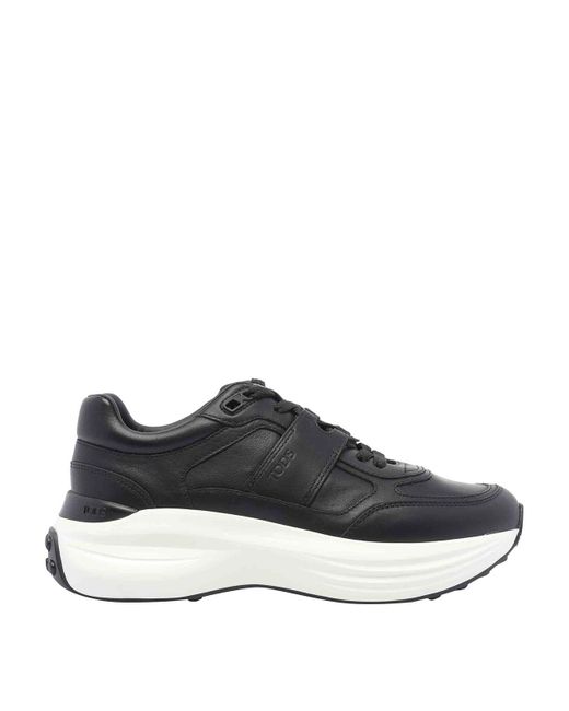 Tod's Black Leather Sneakers