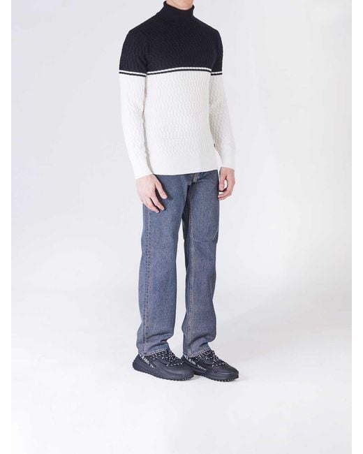 Karl Lagerfeld Blue Two-Tone Shirt for men