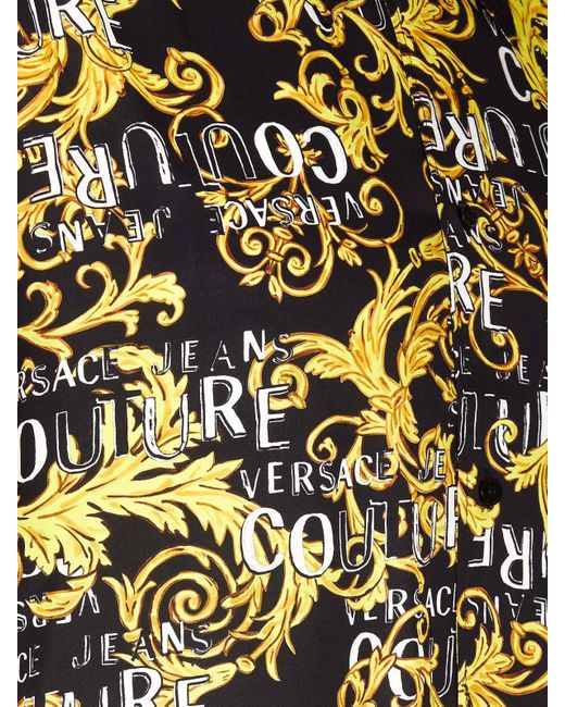 Versace Black Couture Logo Shortsleeves Shirt for men