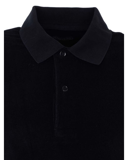 Tom Ford Black Velvet Polo for men