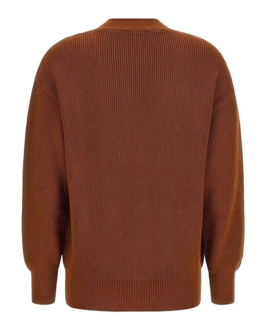 Elisabetta Franchi Brown Cardigan Tricot