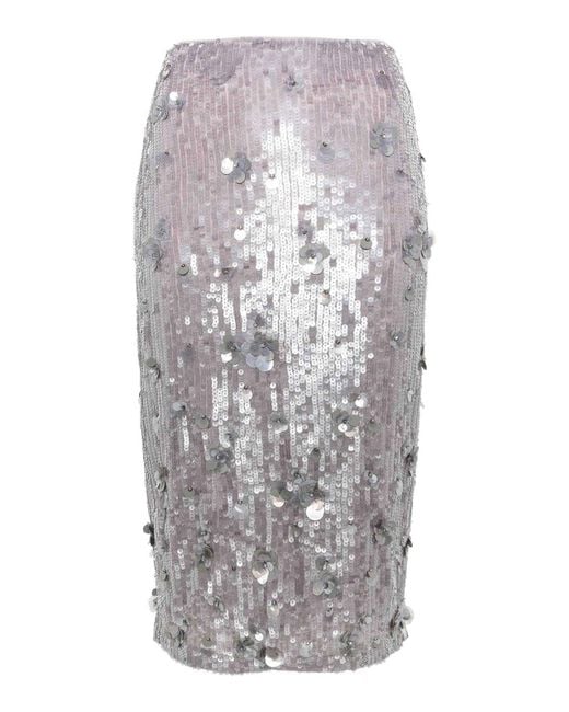 P.A.R.O.S.H. White Midi Skirts