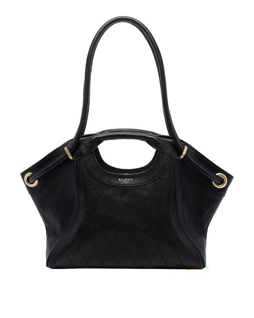 Balmain Black Medium Tote Bag