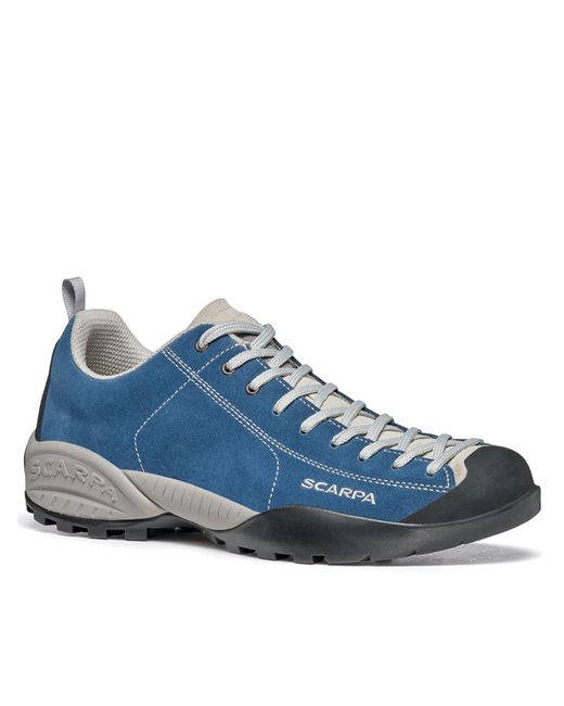 SCARPA Blue Leather Sneakers