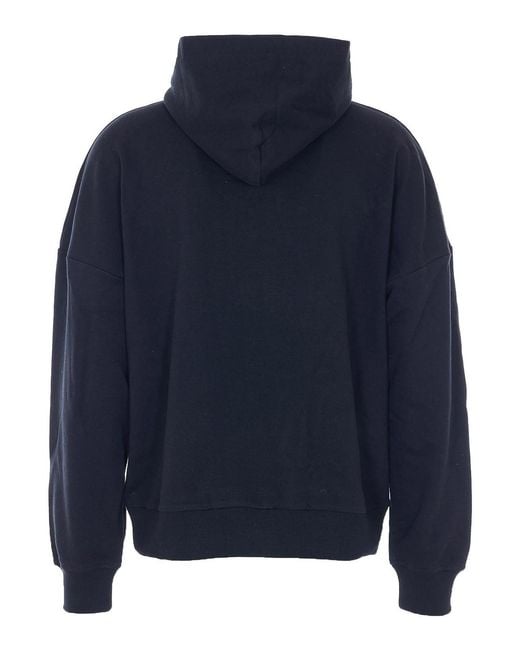 Balmain Blue Crystal Hoodie for men