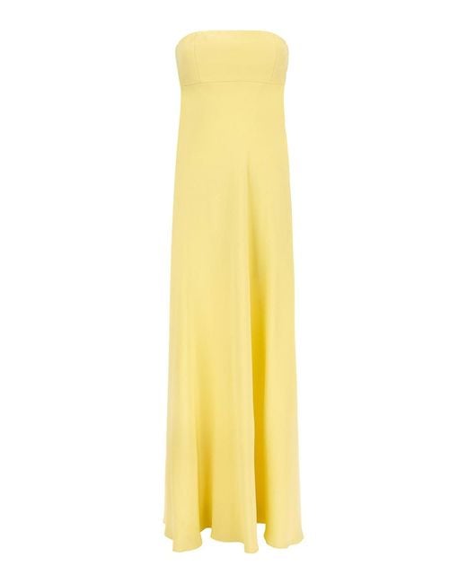 Giovanni bedin Yellow Off-The-Shoulder Dress
