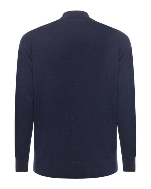 Eleventy Blue Cashmere Sweater for men