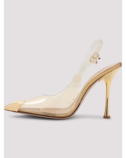 Gianvito Rossi White Plexi Pump