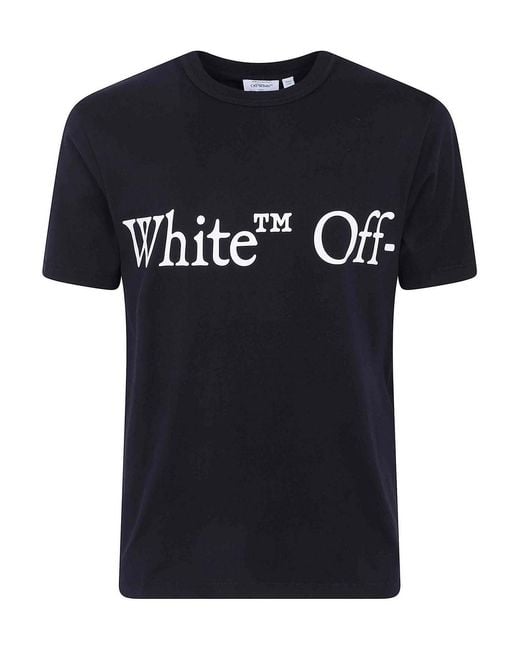 Off-White c/o Virgil Abloh Black Bookish Scarf Regular Short Sleeves Tee for men