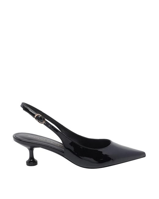 Stuart Weitzman Black Stuartini Slingback