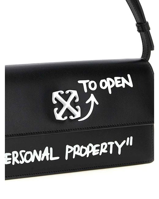 Off-White c/o Virgil Abloh Black Jitney 10 Shoulder Bag