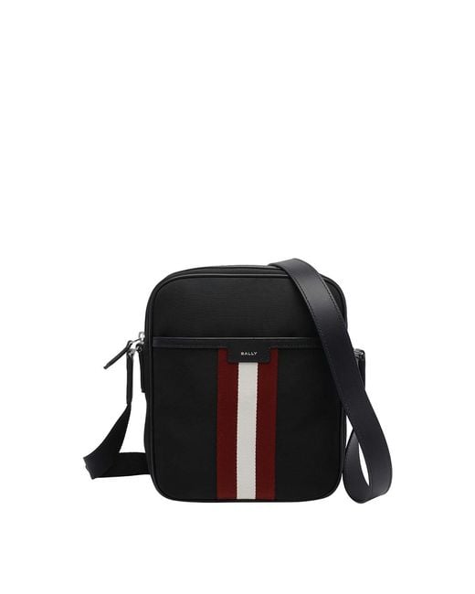 Bally Black Code Messenger Bag for men
