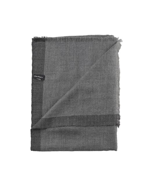 Ferragamo Gray Scarves for men