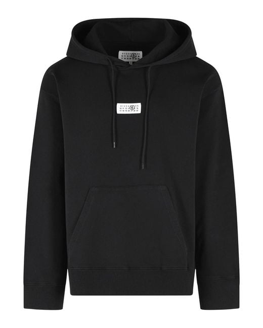 MM6 by Maison Margiela Black Cotton Sweatshirt for men