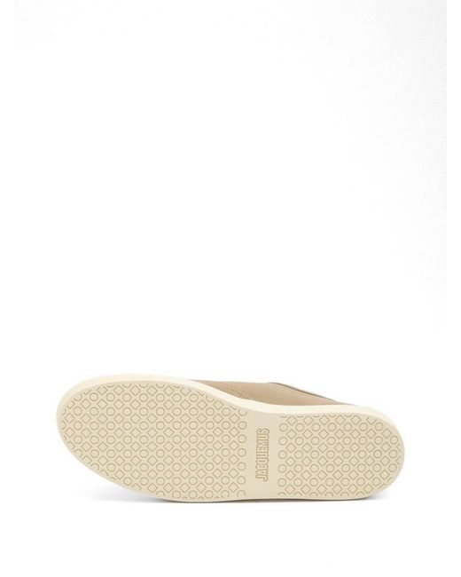 Jacquemus White Khaki Cotton Skate Sneakers for men