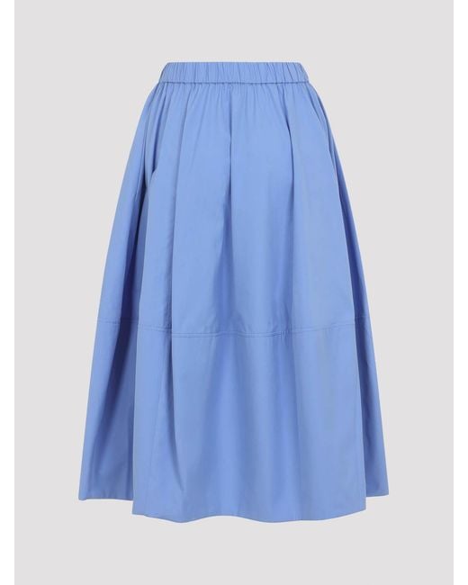 Co. Blue Bubble Midi Skirt