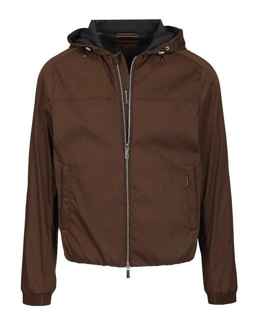 Moorer Brown Albori-Tj Jacket for men