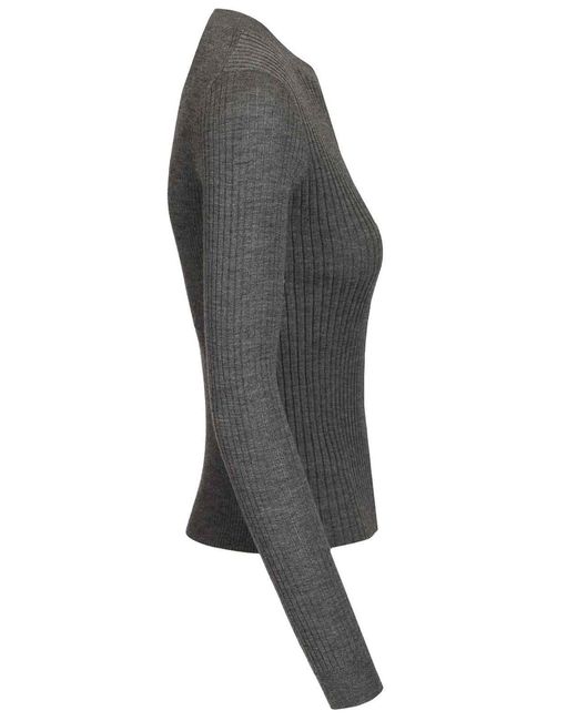 Burberry Gray Cashmere Cardigan