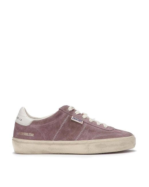 Golden Goose Deluxe Brand Brown Amethyst Suede Panelled Sneakers