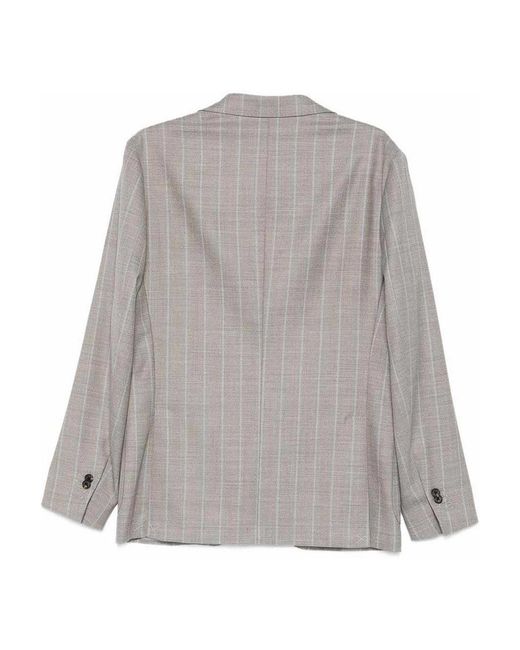 Corneliani Gray Pinstripe Jacket for men