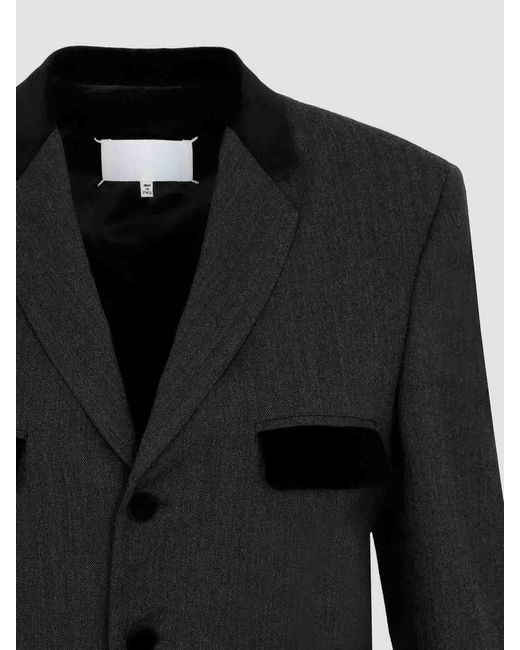 Maison Margiela Black Wool Jacket