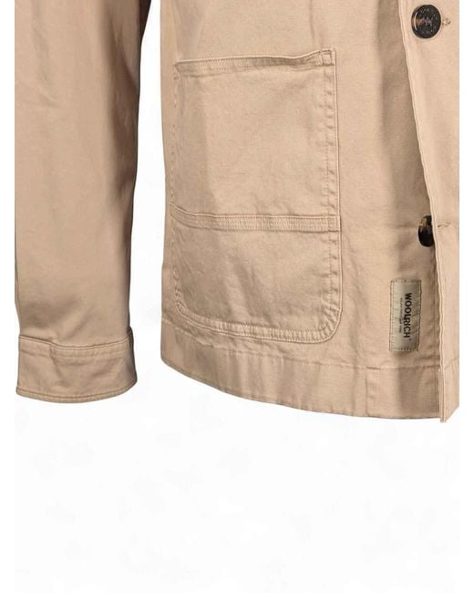 Woolrich Natural Jackets for men