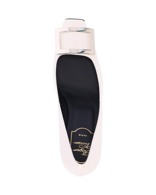 Roger Vivier White Pumps With Trompette Collars