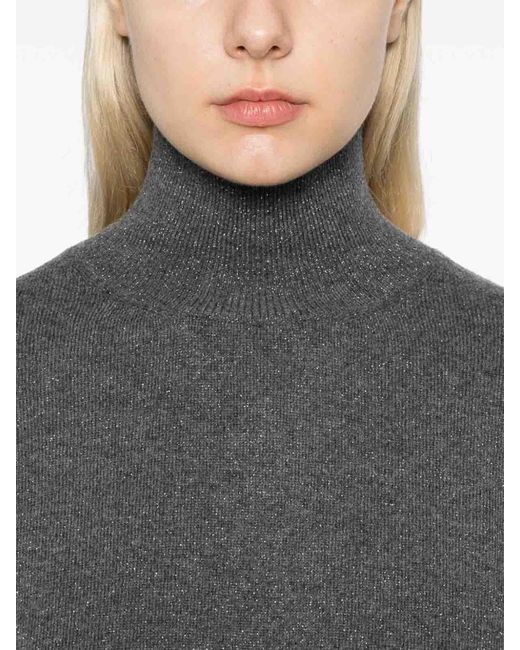 Fabiana Filippi Gray Lam Sweater