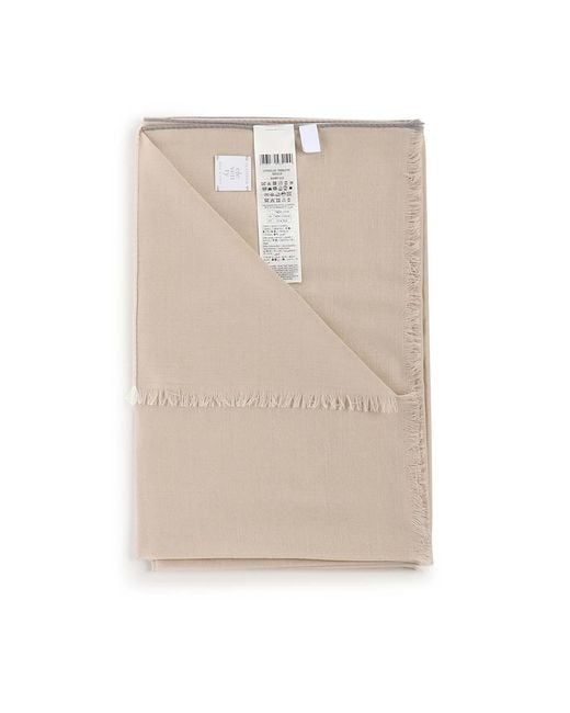 Eleventy Natural Cashmere And Wool Scarf for men