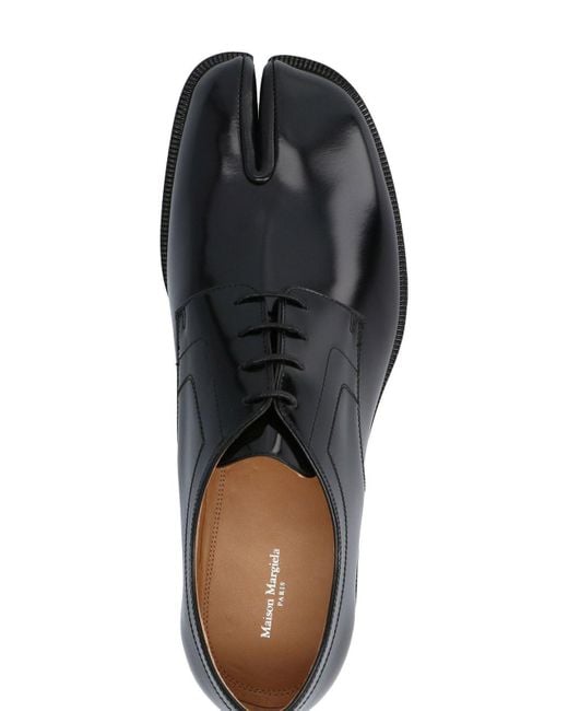 Maison Margiela Black Tabi Lace Up Shoes for men