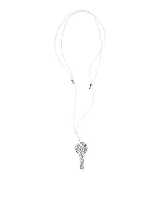 MM6 by Maison Margiela White Key Pendant Necklace
