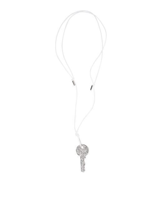 MM6 by Maison Margiela White Key Pendant Necklace