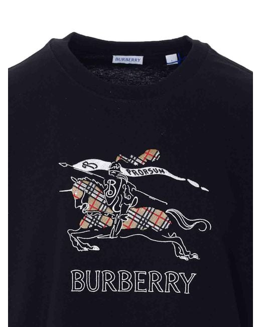 Burberry Blue Ekd T-Shirt for men