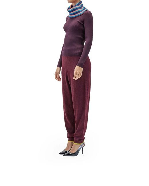 Sunnei Purple Folded Top