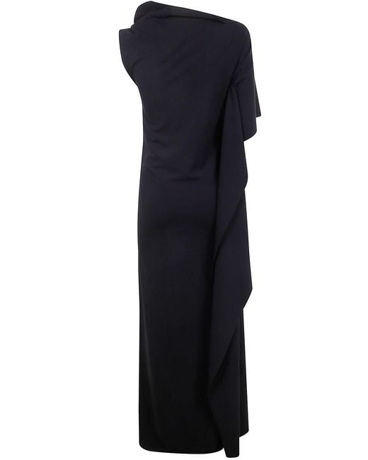Sportmax Black Long Asymetrical Dress