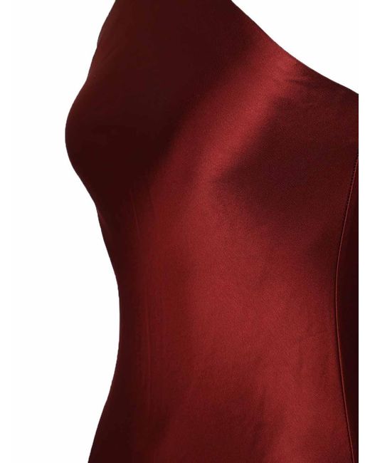 Staud Red Cadence Dress