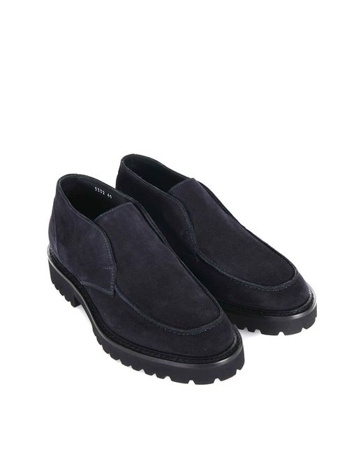 Doucal's Blue Doucals Suede Ankle Boot for men