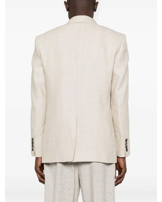 Valentino White Double-Breasted Jacket for men