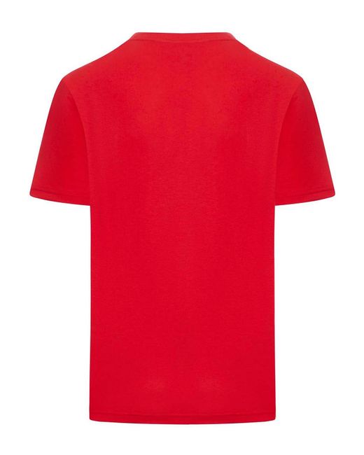 Valentino Garavani Red Chez Print Cotton T-Shirt for men