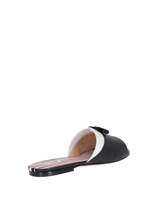 Thom Browne White Leather Sandals