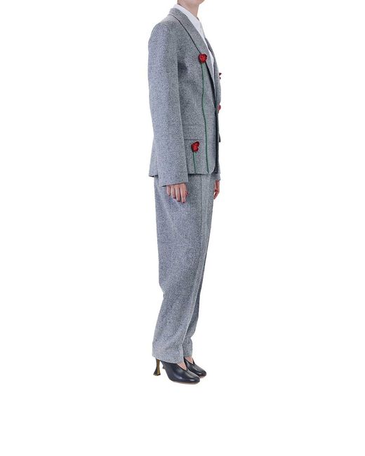 Moschino Blue Poppies Jacket