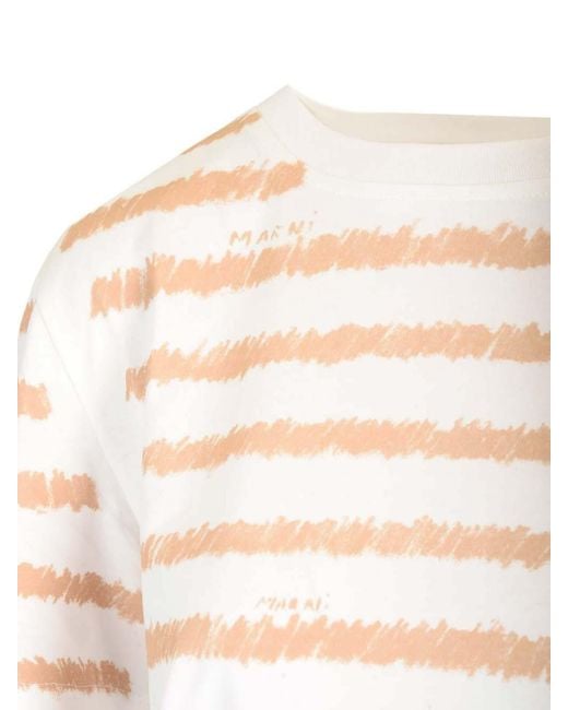 Marni White Printed T-Shirt