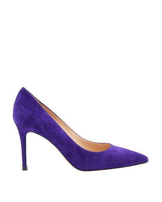 Gianvito Rossi Indingo Suede Pumps in Purple Lyst