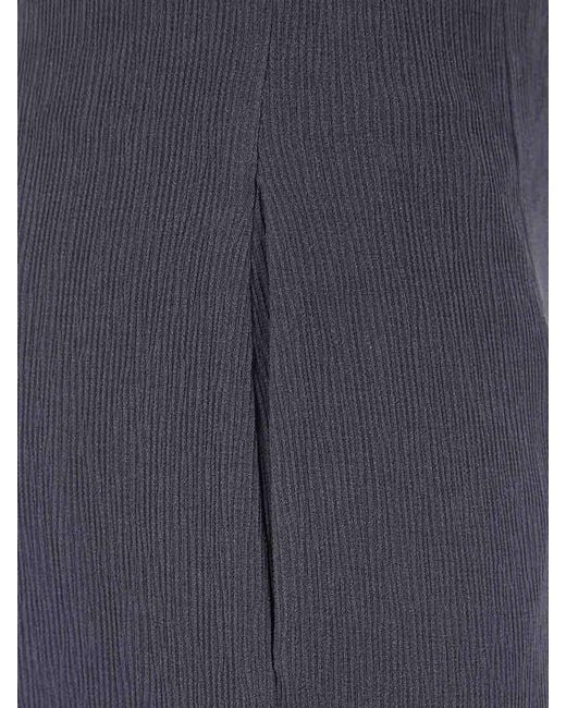 Emporio Armani Blue Flat Belly Trouser