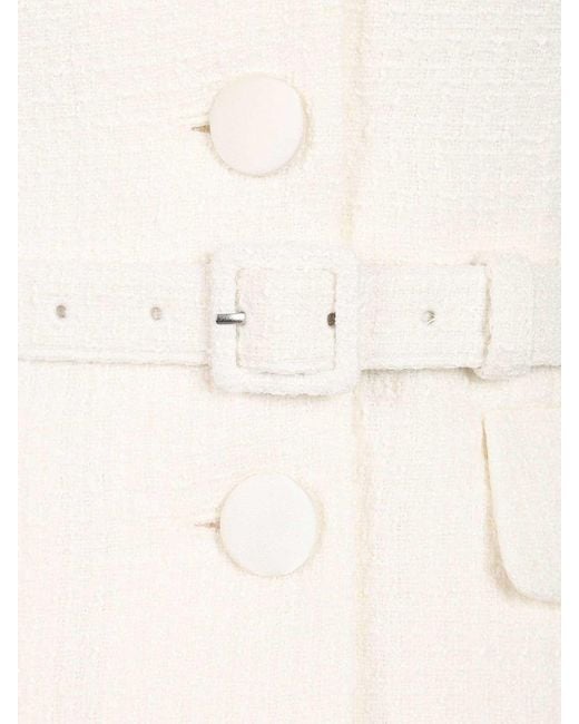 Self-Portrait White Midi Dress