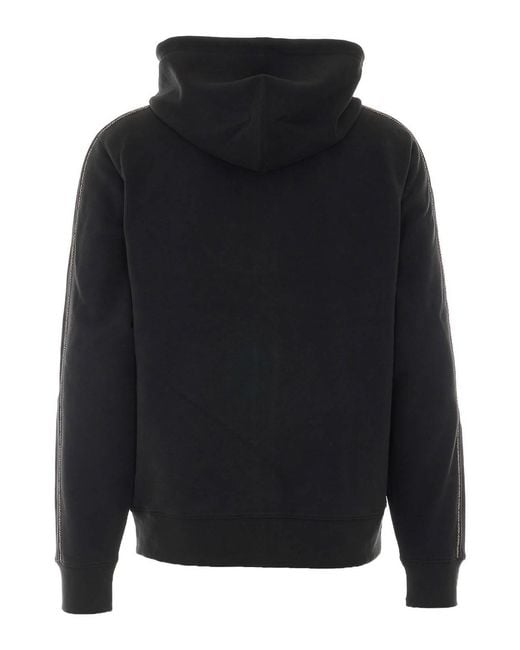 Burberry Black Sweatshirt With Zip Closure for men