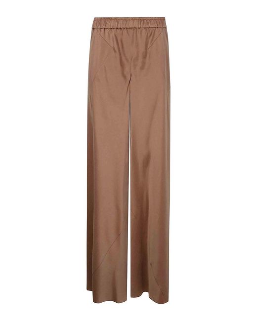 Giorgio Armani Brown Viscose Silk Silk Pants